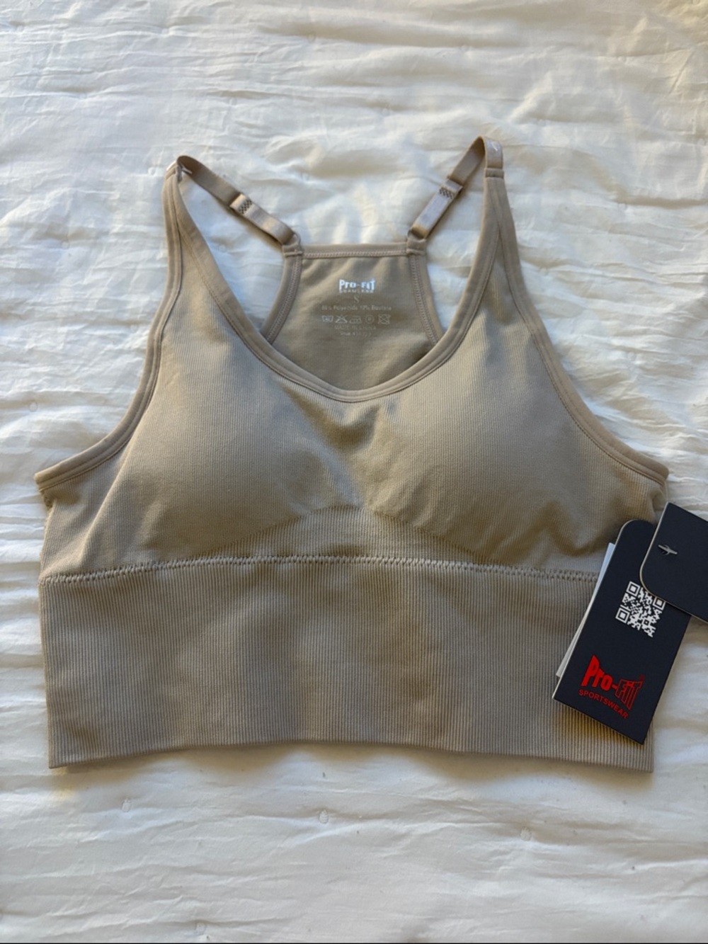 Pro-Fit Seamless Light Tan Sports Bra